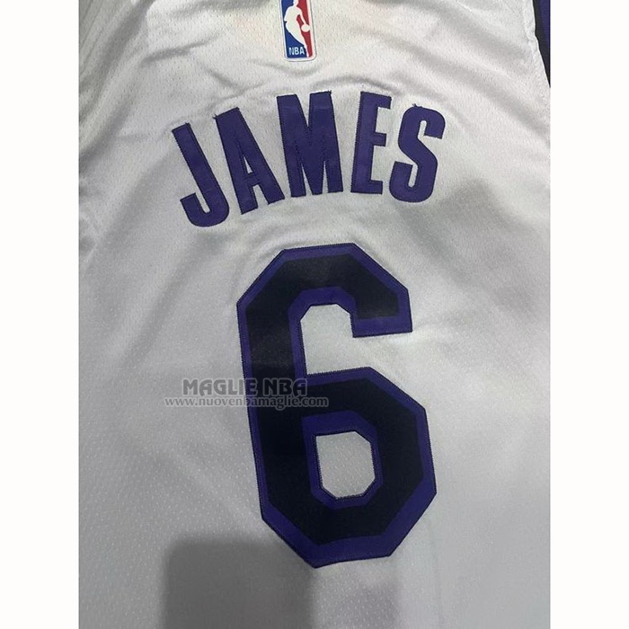 Maglia
 LeBron James NO 6 Los Angeles Lakers Citta
 2022-23 Bianco
